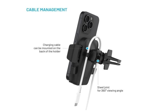 FIXED FIXICQ-V-BK, Mobiltelefon/smarttelefon, Passiv holder, Sykkel, Svart