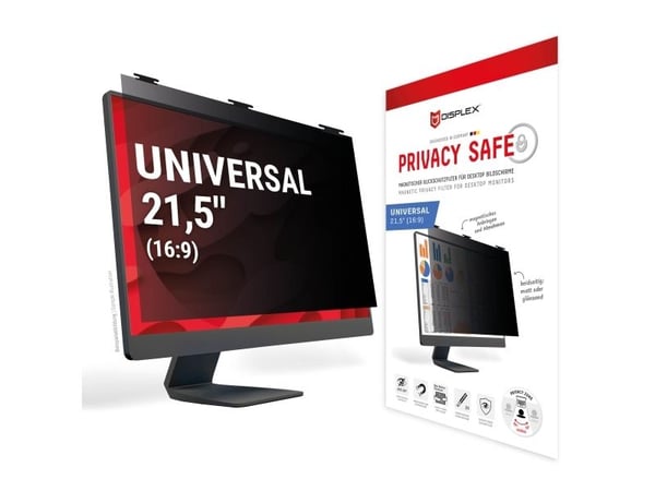 DISPLEX PRIVACY SAFE -yksityisyyssuodatin työpöytänäytölle 21,5 (16:9)