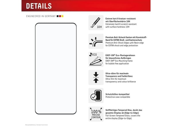 Displex 02095, Xiaomi, Redmi Note 13 Pro+/Note 14 Pro(+), Tørr påføring, Støvresistent, Slagbestandig, Ripebestandig, Sjokkresistent, Gjennomsiktig...