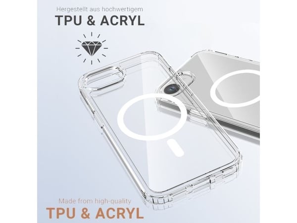 JT BERLIN Pankow Clear, Suojus, Apple, iPhone 16E, 15,4 cm (6.06"), Läpinäkyvä