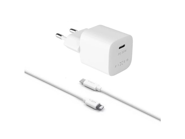 FIXED FIXC30M-CL-WH, Sisätila, AC, 1 m, Valkoinen