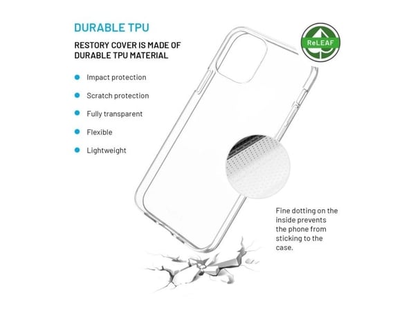 FIXED ReStory, Mobilskal, Apple, iPhone 12/12 Pro, 15,5 cm (6.1"), Transparent