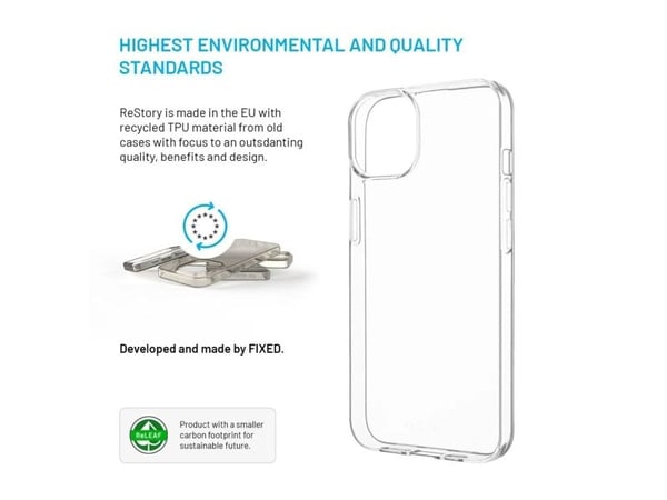 FIXED ReStory, Mobilskal, Apple, iPhone 14, 15,5 cm (6.1"), Transparent