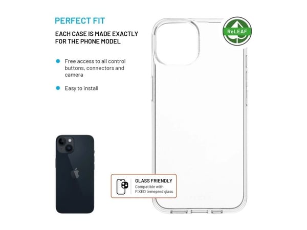 FIXED ReStory, Mobilskal, Apple, iPhone 14, 15,5 cm (6.1"), Transparent
