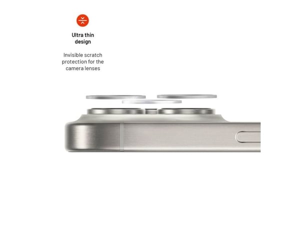 FIXED FIXGCS-1202-SL, Apple, iPhone 5 Pro/15 Pro Max, Ripebestandig, Slagbestandig, Gjennomsiktig, Sølv, 2 stykker