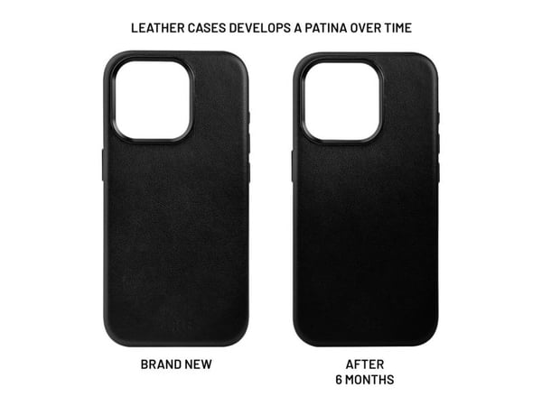 Veske Fixed Fixed MagLeather | Bakside | Apple | iPhone 16 | Skinn | Svart