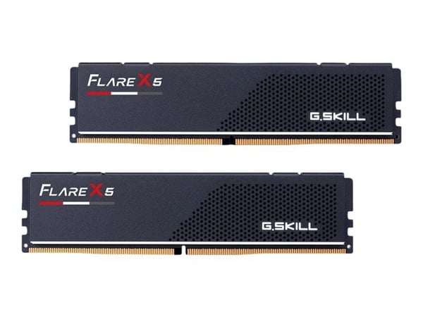 G.Skill Flare X5 - DDR5 - sats - 16 GB: 2 x 8 GB - DIMM 288-pin låg - 5600 MT/s / PC5-44800 - CL36 - 1.20 V - ej buffrad - on-die ECC - mattsvart