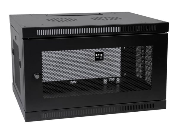 Eaton Tripp Lite Series 6U Wall Mount Rack Enclosure Server Cabinet Switch Depth Deep - Rack skap - veggmonterbar - svart - 6U - 19"