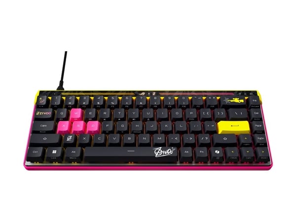 ASUS ROG Falchion Ace HFX - ZywOo Edition - tastatur - 65% - compact - med berøringspanel - bakgrunnsbelyst - USB - QWERTY - USA - tastsvitsj: ROG ...