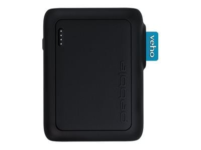 Veho Pebble PZ-12 - Strømbank - 10000 mAh - 37 Wh - 20 watt - 3 A (USB-C) - på kabel: USB-C