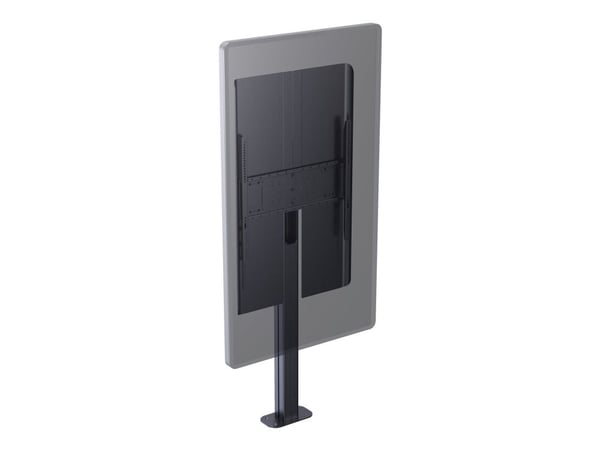 Vision - Stativ - fast - for digital skilt display - stål, aluminium - svart - skjermstørrelse: 55"-85" - monteringsgrensesnitt: inntil 600 x 400 m...
