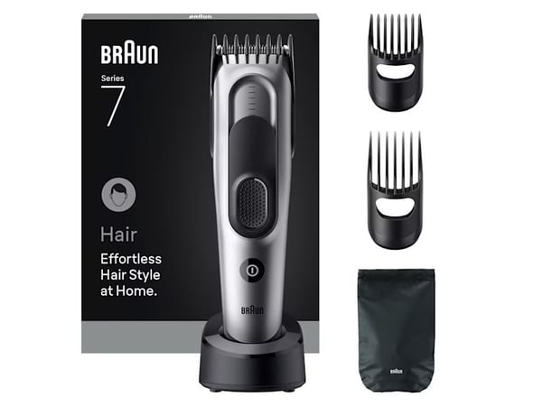 Braun HC7590, svart, sølv, 3 mm, 3,5 cm, hode, 50 min, innebygd batteri