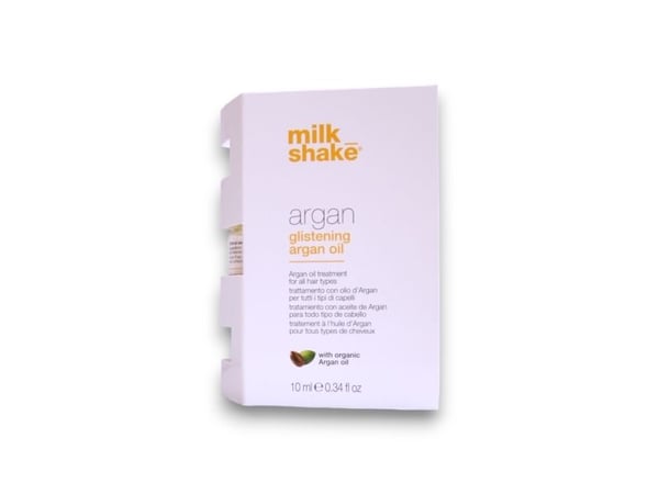 Milk Shake Argan Glitrende hårolje, 10ml