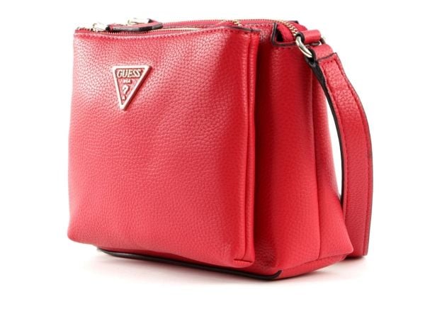 Guess Guess, Becca, skinn, crossbodyveske, rød, for kvinner