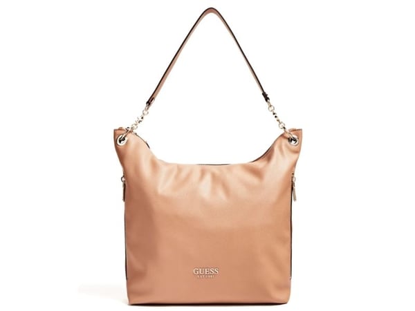 Guess Guess G Chain håndveske Large Hobo i polyuretan beige til kvinner