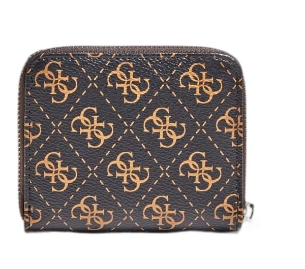 Guess Kamryn lommebok SLG Small Zip brun for kvinner