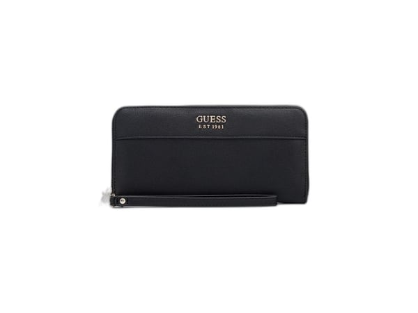 Guess Katey, lommebok i syntetisk lær, SLG Large Zip, svart
