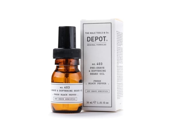 Depot No. 403 Pre-Shave & Softening Beard Oil Fresh Black Pepper 30 ml