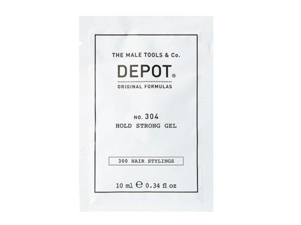 Depot Depot 300 Hair Stylings nr. 304, Botanical, hårstylinggel, sterk hold, 10 ml for menn