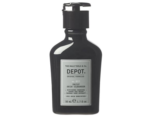 Depot 800 Skin Specifics No. 801 rensende gel med aktivt kull detoxifiserende for ansikt 50 ml