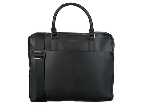 Guess Scala tekstil mappe/briefcase, svart, 36 x 29 x 9 cm