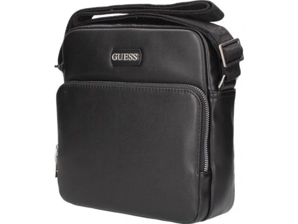 Guess crossbody-veske i tekstil, svart, 19 x 23 x 2 cm