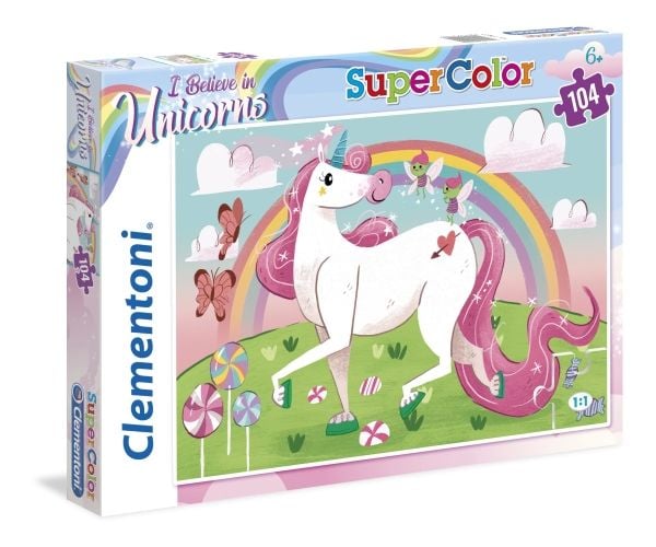 Clementoni Clementoni Puslespill 104 brikker Unicorn briiliant