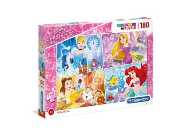 Clementoni Disney Princess, 180 stykker, Tegneserier, 7 år