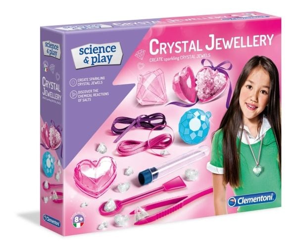 Clementoni Clementoni, Vitenskap og spill, Krystalljuveler, Jenter, Jenter 8+ år