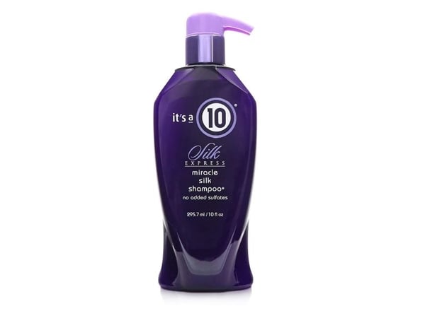 Det er en 10 Silk Express Miracle Silk Shampoo, alle hårtyper, 295,7 ml