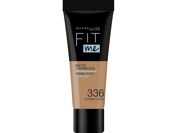 Maybelline Fit Me Matte + Poreless flytende foundation 336 Warm Olive 30 ml