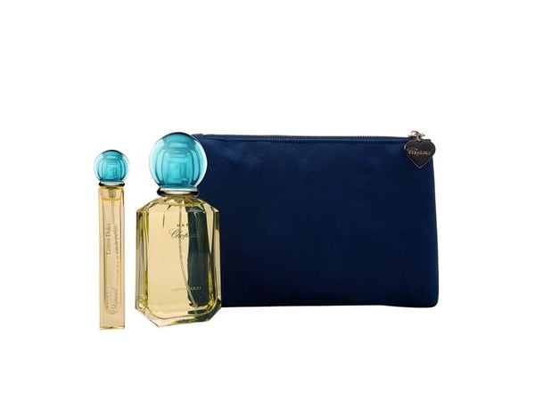 Chopard Happy Lemon Dulci-sett: Eau de Parfum for kvinner 100 ml + makeup bag + mini 10 ml