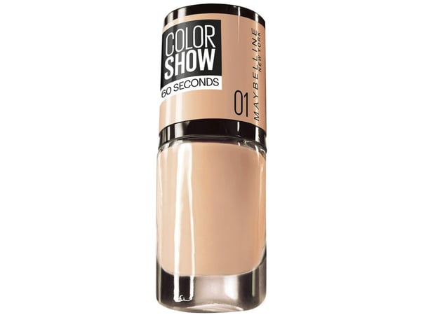 Maybelline Color Show 60 Seconds neglelakk, nr. 1 Go Bare, 7 ml