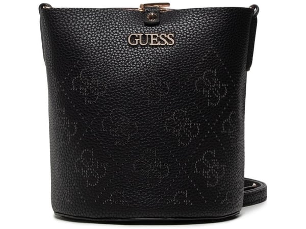 Guess Amara håndveske i polyester med 4G-logo, svart (HWSG8493010) 22 x 20,5 x 14 cm