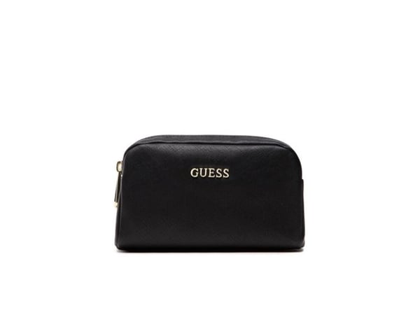 Guess Earlene väska i polyester med dubbel dragkedja svart 10 x 18 x 7.5 cm