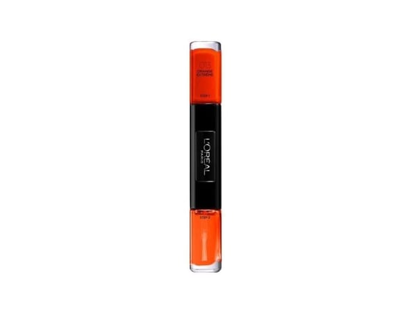 L’Oreal Paris L'Oreal Paris, Infallible, Gel-Effect, Nail Polish 2-In-1, 013, Orange Extreme, 2 x, 5 ml For Women