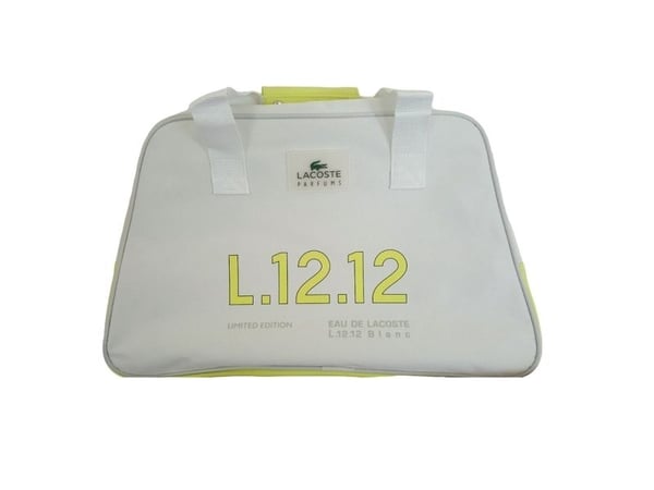 Lacoste Lacoste, Eau de Lacoste L.12.12 Blanc, Polyester, Veske, Duffel Travel/Gym, Hvit, For kvinner, 48 x 18 x 30 cm For kvinner