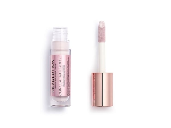 Makeup Revolution, Skjul og Korrekt, Korrigerende, Flytende Concealer, Lavendel, 4 g