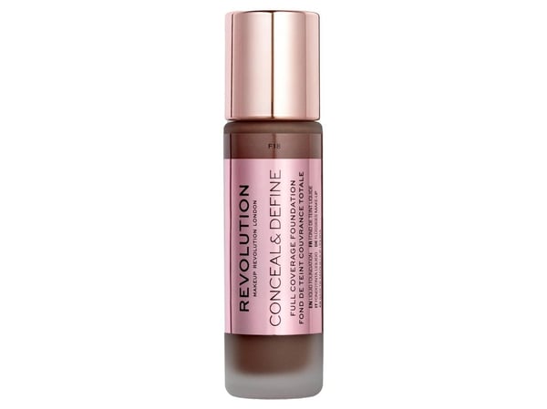 Makeup Revolution Conceal & Define, oil free kremfoundation, F 18, 23 ml - for kvinner