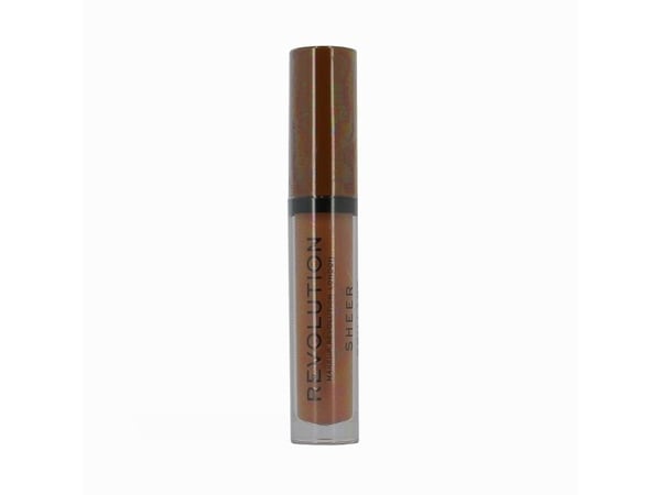 Makeup Revolution Sheer Brillant vegansk lipgloss, 123 Brunch, 3,5 ml