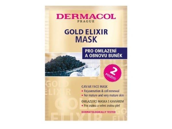Dermacol Zen Gold Elixir kaviaransiktsmask - 2 x 8 ml