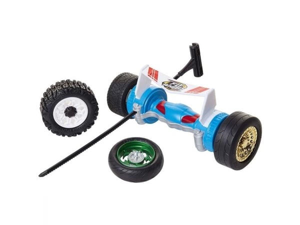 Jakks Pacific 4 dekk + Turbo Launcher, Fly Wheels, blå (for gutter)