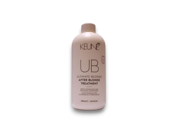 Keune UB After Blonde hårbehandling balsam for næring og farget hår 500 ml