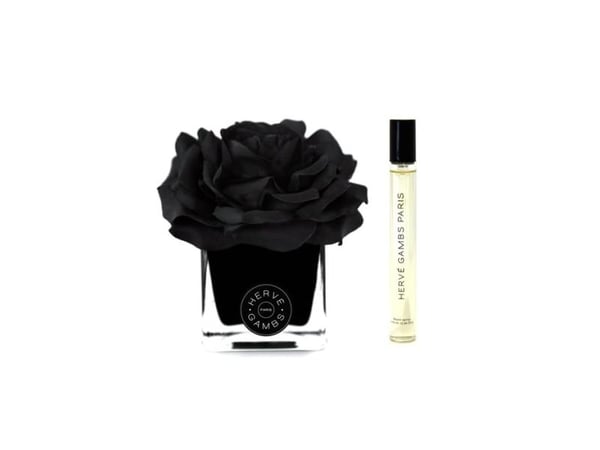 Histoires de Parfums Herve Gambs-sett: Ombre Patchouli, roomspray 10 ml + Black Couture Flower Porcelain aromadiffuser, sort unisex