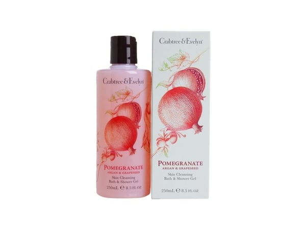 Crabtree & Evelyn, Pomegranate, Argan & Grapeseed, Cleansing, Shower Gel, For All Skin Types, 250 ml