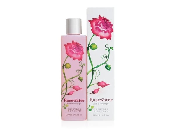 John Richmond Crabtree & Evelyn Rosewater rensende dusjgel 250 ml for kvinner