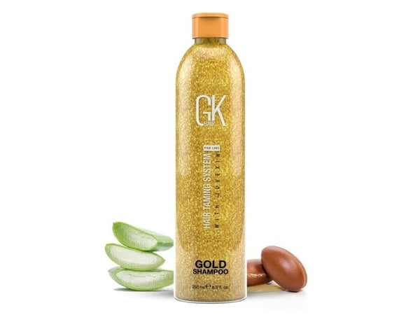 GK HAIR (Global Keratin) Global Keratin gull hårsjampo for glatting 250 ml for kvinner