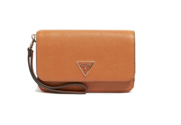 Guess Laurel tekstilveske telefonorganizer Light Cognac SWZG85 12 x 19.5 x 5.5 cm