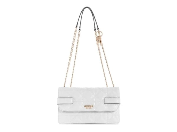 Guess Malia syntetisk lær-/tekstilveske, hvit, GG848821, 25 x 15 x 9 cm