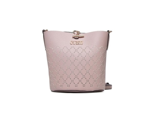 Guess Amara Bucket bøtteveske i syntetisk skinn og tekstil Powder Pink HWXG8493010